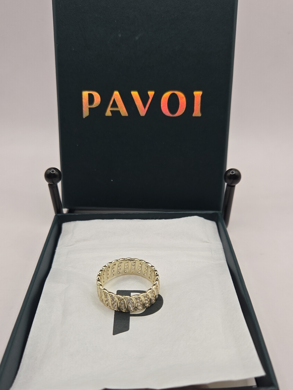PAVOI Gold Pavé Band Ring
